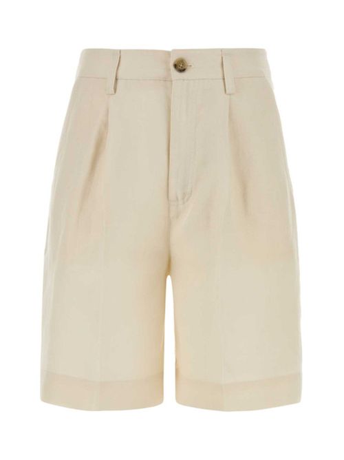 LYOCELL LINEN SHORTS WOOLRICH | CFWWSH2005FRUT30438743 MILKY CREAM